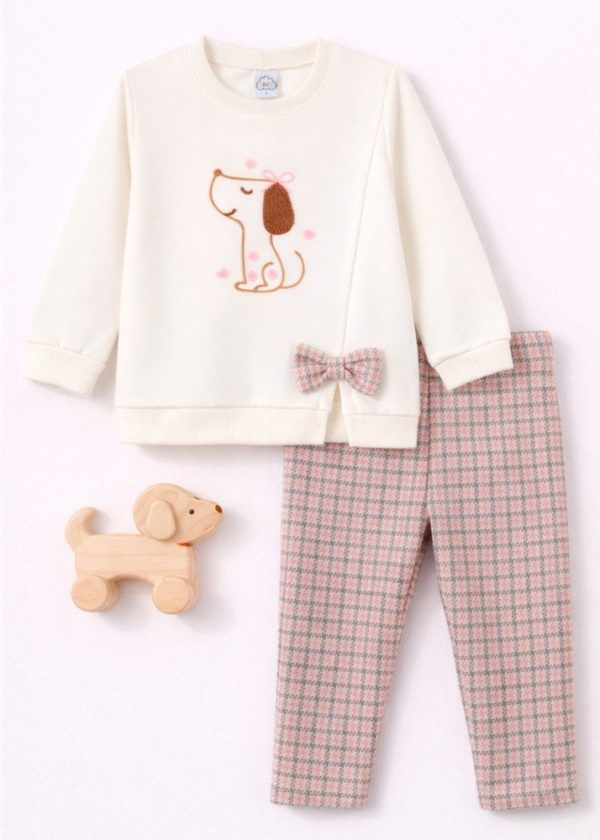 Conjunto Bebê Blusão Moletinho de Dog Love Com Calça Veludo