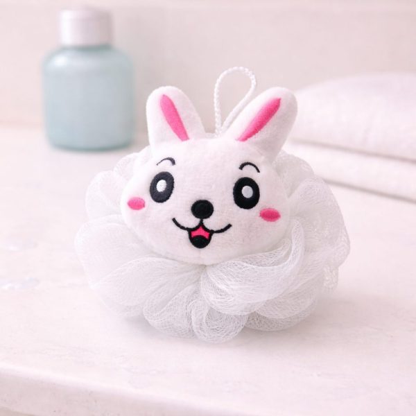 Esponja de Banho Bebê - Coelhinho Branco