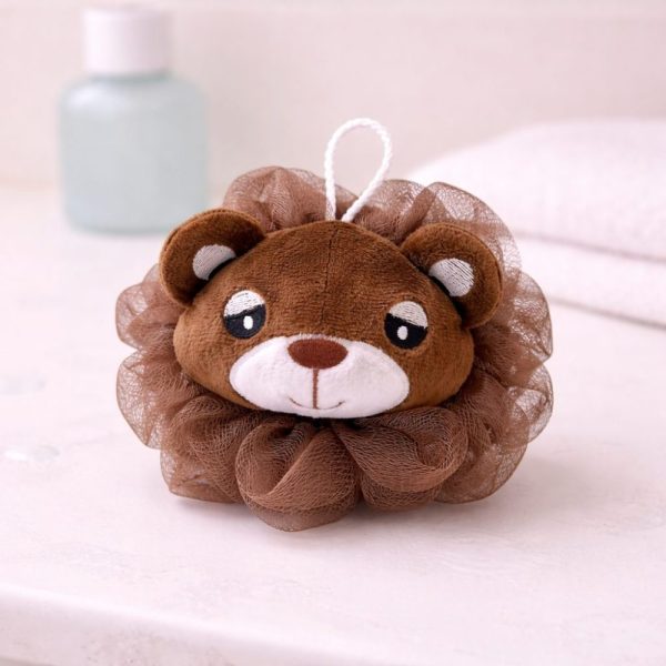 Esponja de Banho Bebê - Urso Marrom