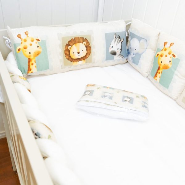 Kit Berço Trança 10 Peças - Safari