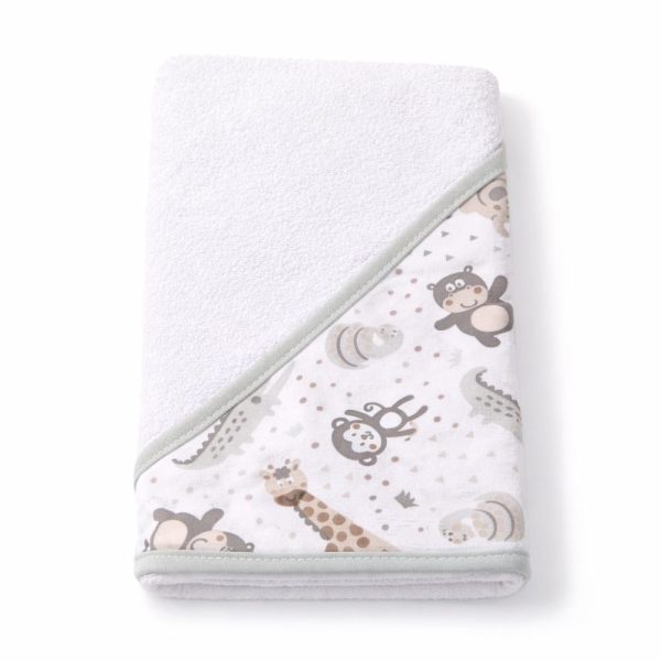 Toalha de Banho Bebê com Capuz - Safari
