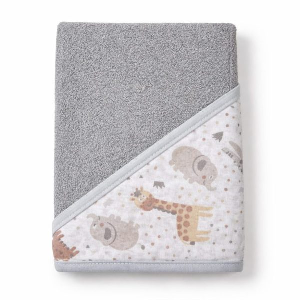 Toalha de Banho Bebê com Capuz - Safari