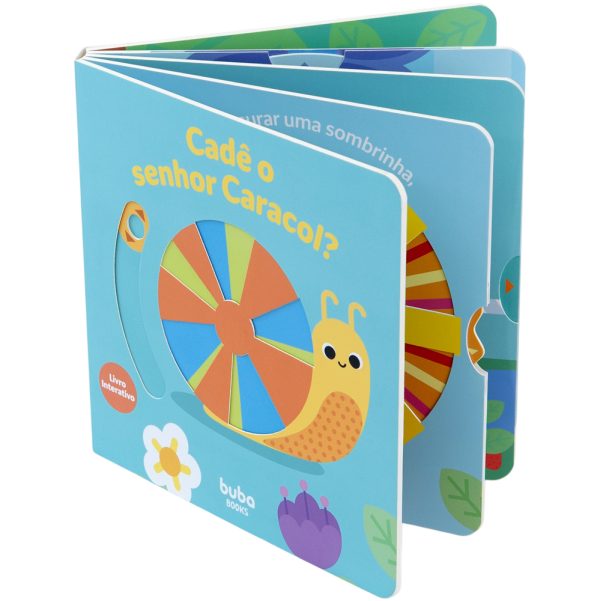 Livro Infantil Educativo Sensorial Buba - Cadê o Senhor Caracol?