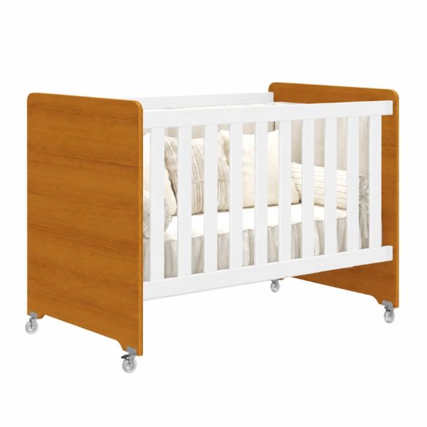 Berço Evolution Reller - Branco Fosco com Savana