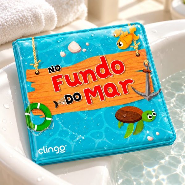 Livro Infantil De Banho No Fundo Do Mar Clingo