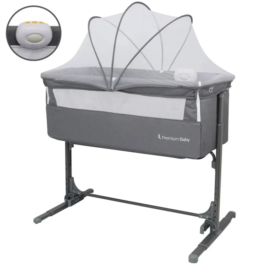 Berço Colecho Golf Premium Baby com Mosquiteiro, Vibração e Luz Noturna_1