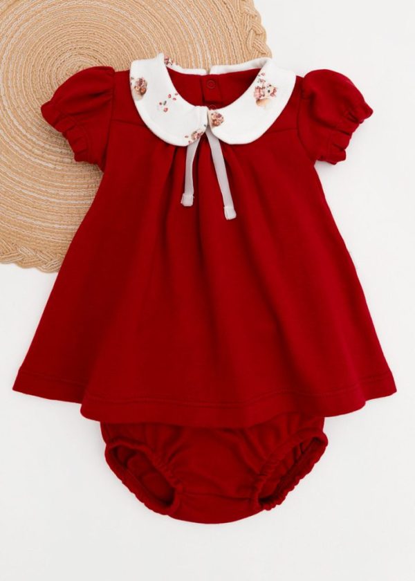 Vestido Hug com Tapa Fralda Vermelho
