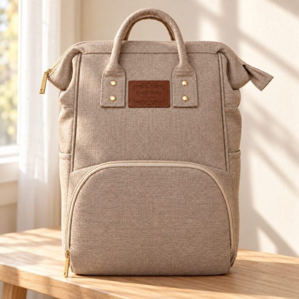 Mochila Maternidade Funcional Bege